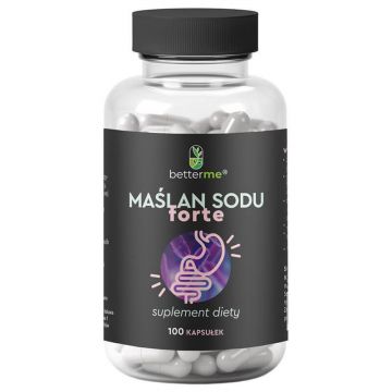 BetterMe Butirat de sodiu Forte, 100 capsule