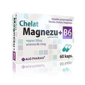 Chelat de magneziu + B6, 60 capsule