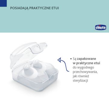 Chicco, protector de silicon, mic, 2 bucăți