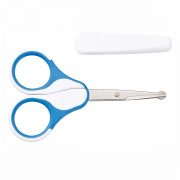 Forfecuta cu varf rotund si capac pentru sugari, 33338, Baby Nova