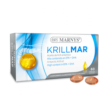 Krillmar Ulei de krill si ulei de peste cu omega 3, 60 capsule, Marnys