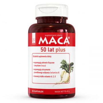 Maca 50 ani Plus, 80 capsule