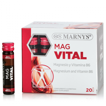 MagVital 375mg Magneziu si Vitamina B6, 20 fiole x 11ml, Marnys