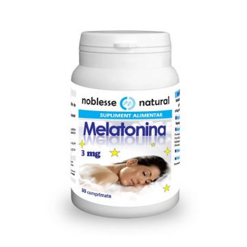 Melatonină 3 mg, 30 comprimate, Noblesse
