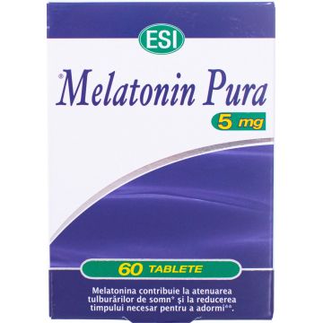 Melatonina Pura, 5 mg, 60 tablete, EsiSpa