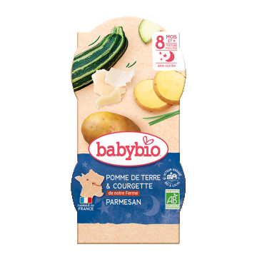 Meniu piure de cartofi si dovlecel, 2 x 200g, BabyBio