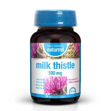 Milk Thistle, 500 mg, 90 tablete, Naturmill