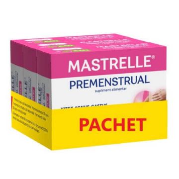 Pachet Mastrelle Premenstrual, 3 x 30 comprimate filmate, Fiterman