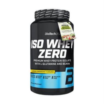Pudra proteica Lemon Cheesecake Iso Whey Zero, 908 g, BiotechUSA