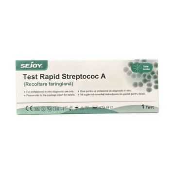 Test rapid Streptococ A, 1 bucata, Sejoy