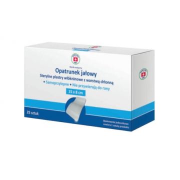 Trusă de prim ajutor ABC, pansament Iow - pansamente sterile nețesute cu strat protector, 15cm x 8cm, 25 buc - Durată lungă de viață!