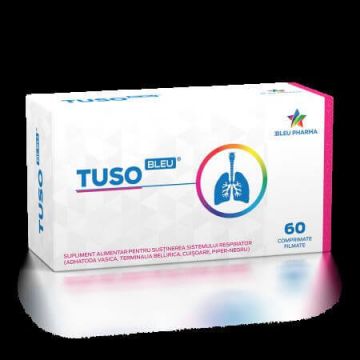 Tuso bleu, 60 comprimate, Bleu Pharma