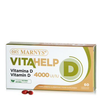 Vitamina D Vitahelp 100mcg 4000UI, 60 capsule, Marnys