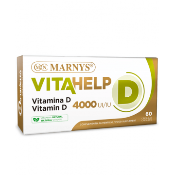 Vitamina D Vitahelp 100mcg 4000UI, 60 capsule, Marnys