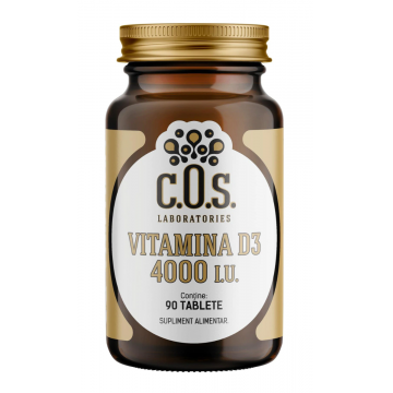 Vitamina D3 4000 IU, 90 tablete, COS Laboratories