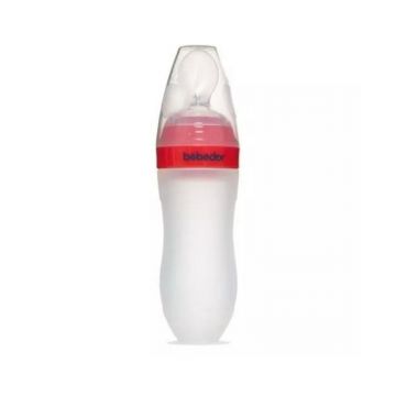 Bebe Dor Biberon din silicon cu lingurita, 120ml