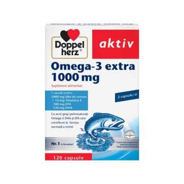 Doppelherz Omega 3 extra 1000 mg, 120 capsule