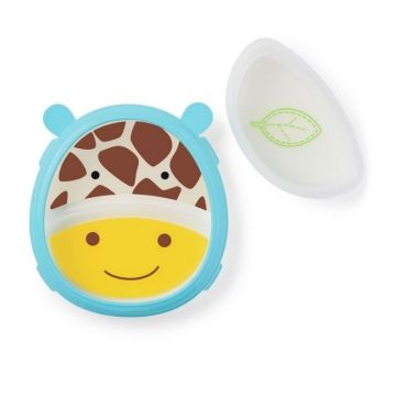 Skip-Hop Set farfurie & bol, Girafa