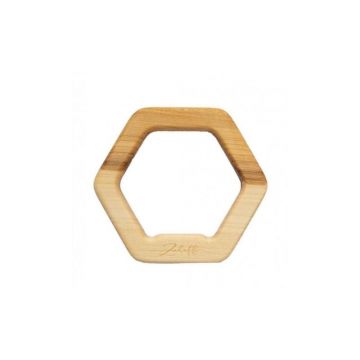 Zuluff jucarie pentru dentitie din lemn de tei, Hexagon