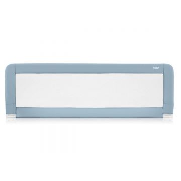 Bariera de protectie pat pentru bebelusi Albastru-gri XL 45111, 150cm, Reer