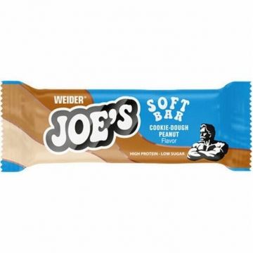 Baton proteic cu aroma de Cookie-Dough Peanut Joe's Soft Bat, 50g, Weider