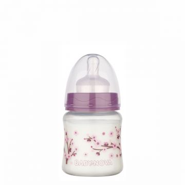 Biberon PP cu decor fara BPA, 1 x 150ml, Baby Nova