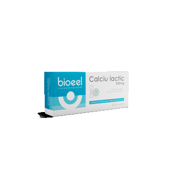 Calciu lactic 500mg, 20 comprimate, Bioeel