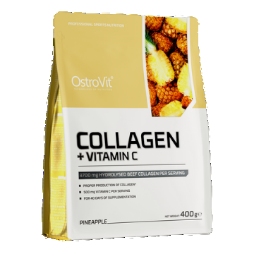 Colagen + Vitamina C cu aroma de ananas, 400g, OstroVit