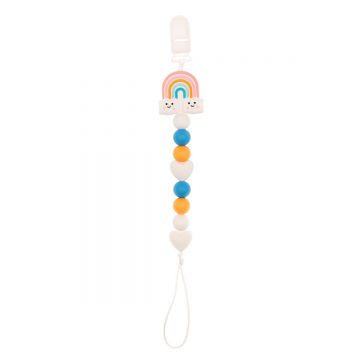 Colier pentru suzeta cu model de curcubeu, 1 bucata, Coccorito