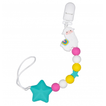 Colier pentru suzeta cu model de lama, 1 bucata, Coccorito