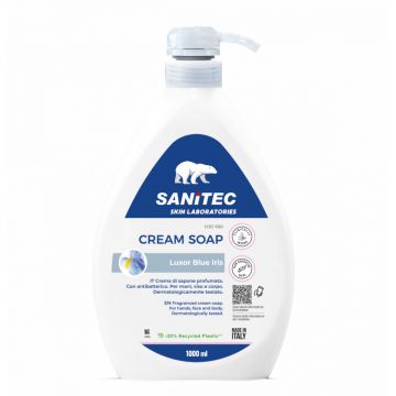 Crema de sapun parfumat Blue Iris, 1000ml, Sanitec