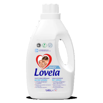Detergent lichid pentru rufe albe, 1.45 litri, Lovela Baby