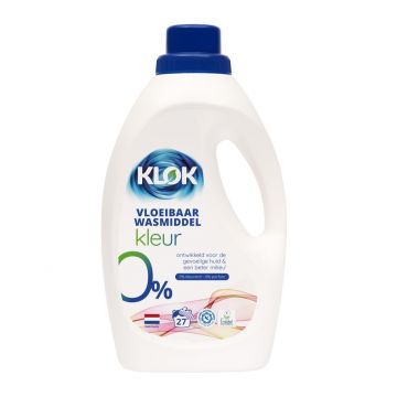 Detergent lichid pentru rufe colorate, 27 spalari, Klok