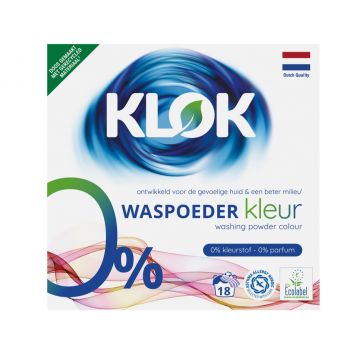 Detergent pudra pentru rufe colorate, 18 spalari, Klok