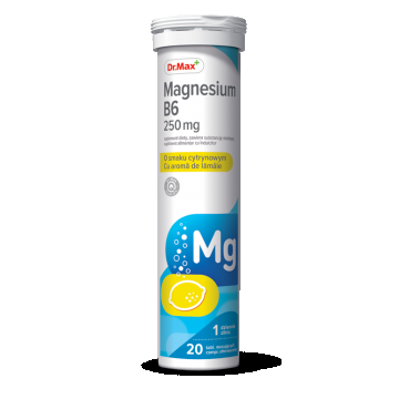 Dr. Max Magnesium B6 250mg, 20 comprimate efervescente