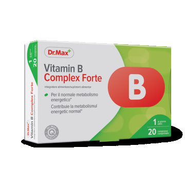 Dr. Max Vitamina B Complex Forte, 20 comprimate
