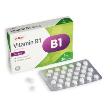 Dr. Max Vitamina B1 50mg, 30 comprimate filmate