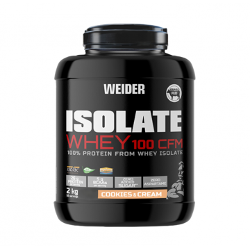 Izolat proteic cu aroma de Cookies & Cream Isolate Whey 100CFM, 2000g, Weider