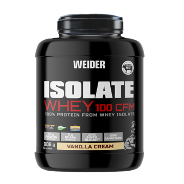 Izolat proteic cu aroma de Vanilla Cream Isolate Whey 100CFM, 908g, Weider