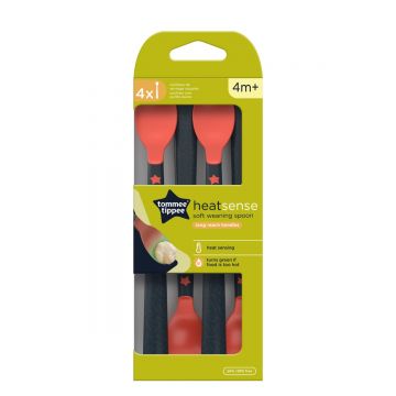 Lingurite termosensibile +4 luni, 4 buc, Tommee Tippee