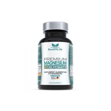 Magneziu bisglicinat Premium, 60 capsule, Boost4Life