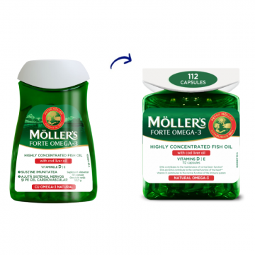 Omega 3 Forte, 112 capsule, Moller's