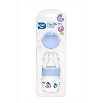 Pahar pentru bebelusi de plastic cu tetina rotunda, 30ml, Wee Baby