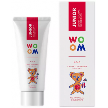 Pasta de dinti pentru copii 6+ ani Junior Cola, 50ml, Woom