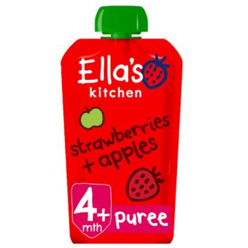 Piure bio de mere si capsune, 120g, Ella's Kitchen