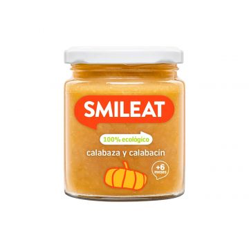 Piure de legume cu dovleac, dovlecel si ulei de masline Bio +6 luni, 230g, Smileat