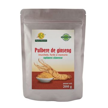 Pulbere de ginseng, 200g, Phyto Biocare