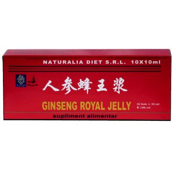 Royal Jelly & Ginseng, 10 fiole x 10ml, Naturalia Diet