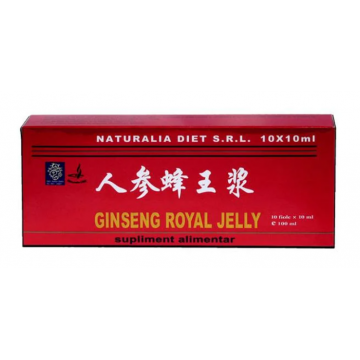 Royal Jelly & Ginseng, 10 fiole x 10ml, Naturalia Diet