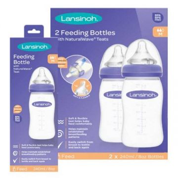 Set 3 Biberoane, 3x240ml, Lansinoh